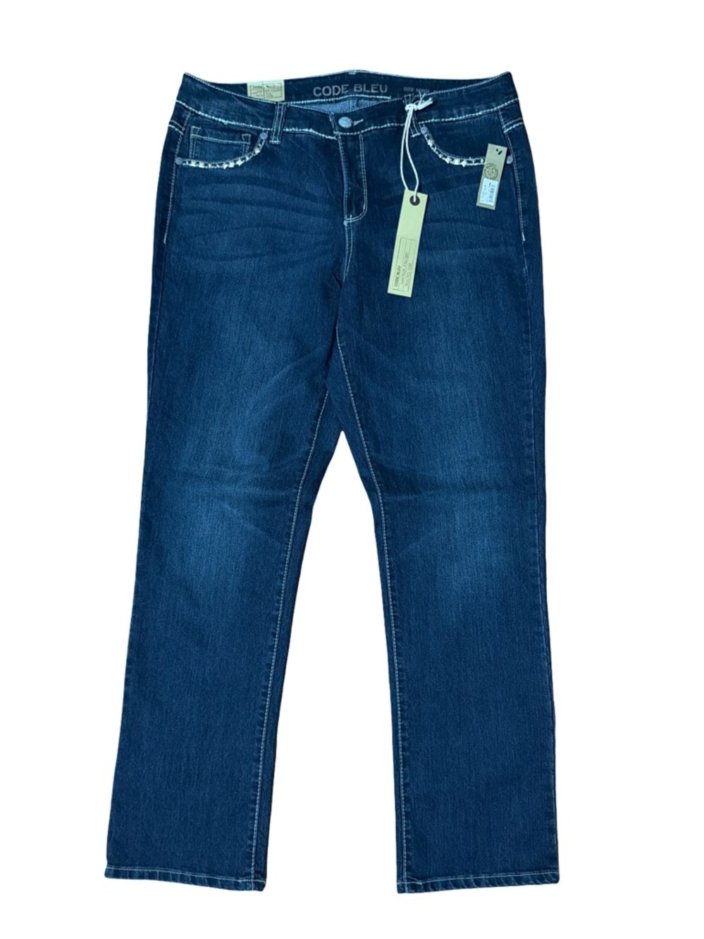 Code Bleu Women's Maya Slim Straight Jeans Size 14WR